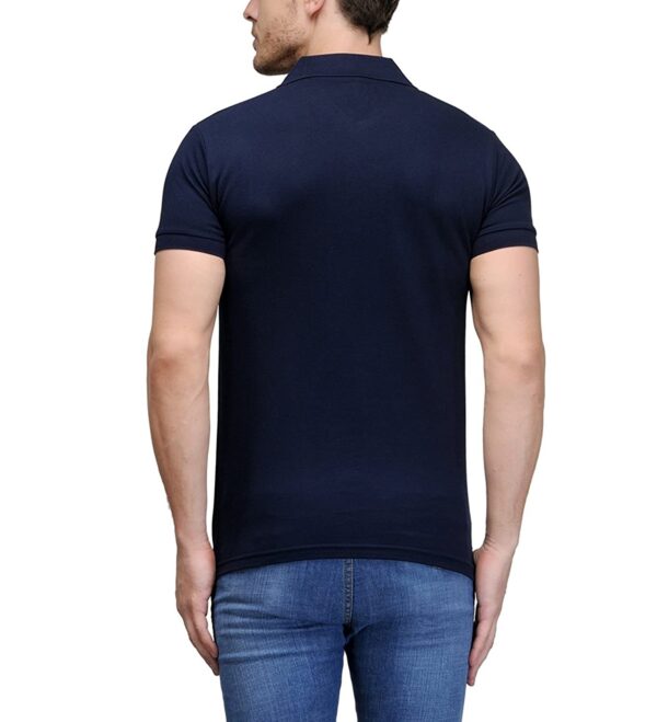 Navy Blue Premium Unisex Polo Tshirt - Order in Bulk - Image 2